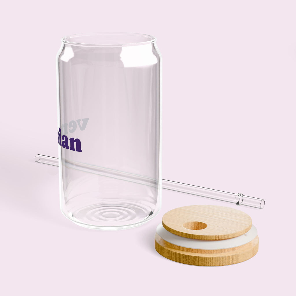 Venusian - Eco-Friendly Glass Cup with Glass straw - 16oz