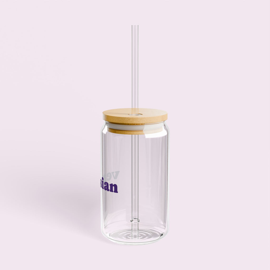 Venusian - Eco-Friendly Glass Cup with Glass straw - 16oz